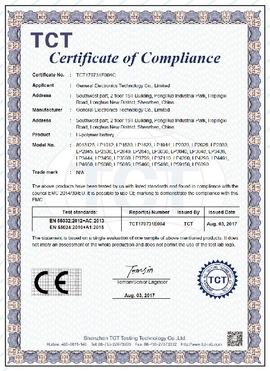 CE certificate